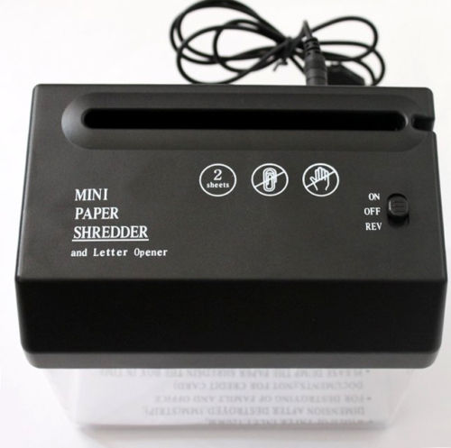 USB Paper Shredder and Letter Opener 2in1