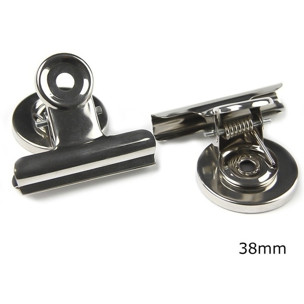 Magnetic Round Metal Fridge Clips (2 pcs)