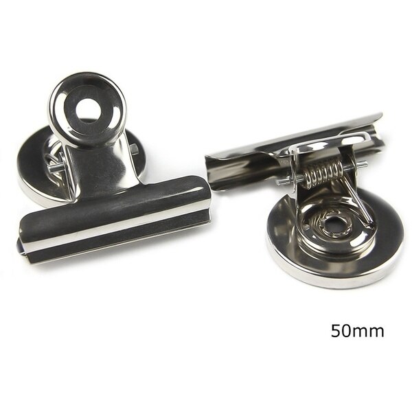 Magnetic Round Metal Fridge Clips (2 pcs)