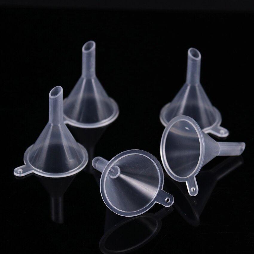 Transparent Small Plastic Funnels (10 pcs)