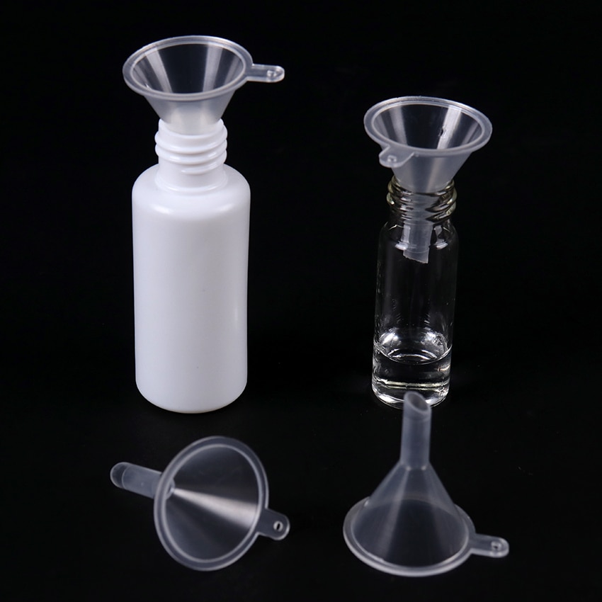 Transparent Small Plastic Funnels (10 pcs)