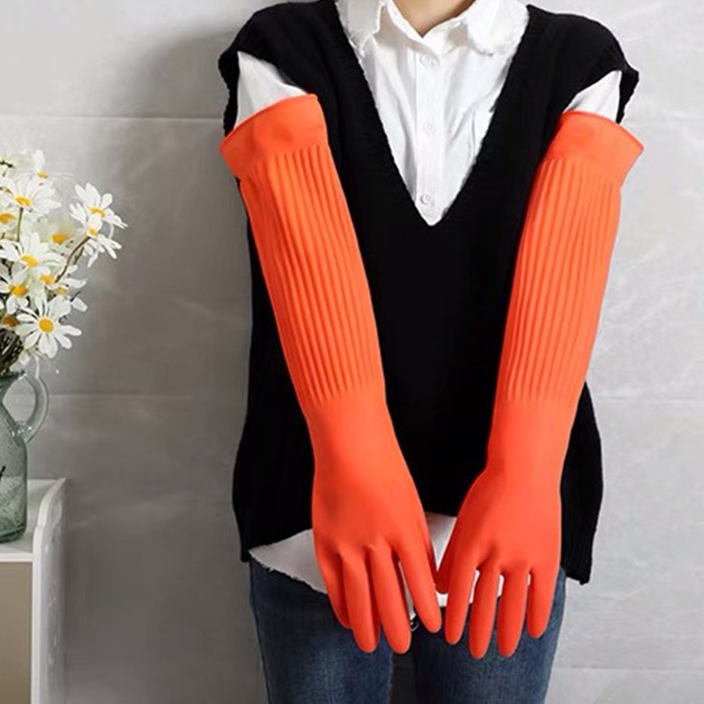 Long Rubber Gloves for Cleaning