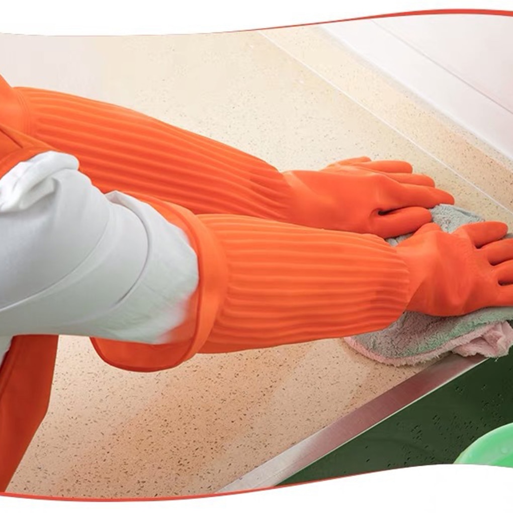 Long Rubber Gloves for Cleaning