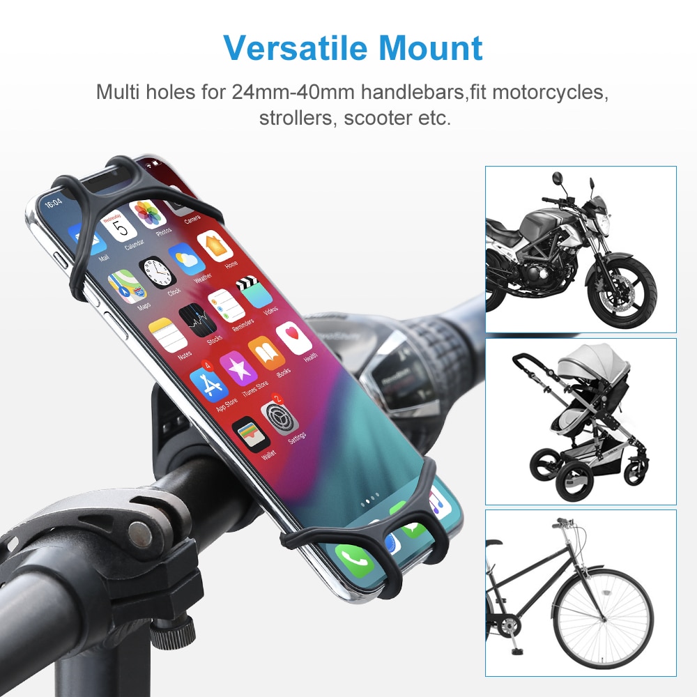 Universal Bike Phone Holder With Anti Slip Design