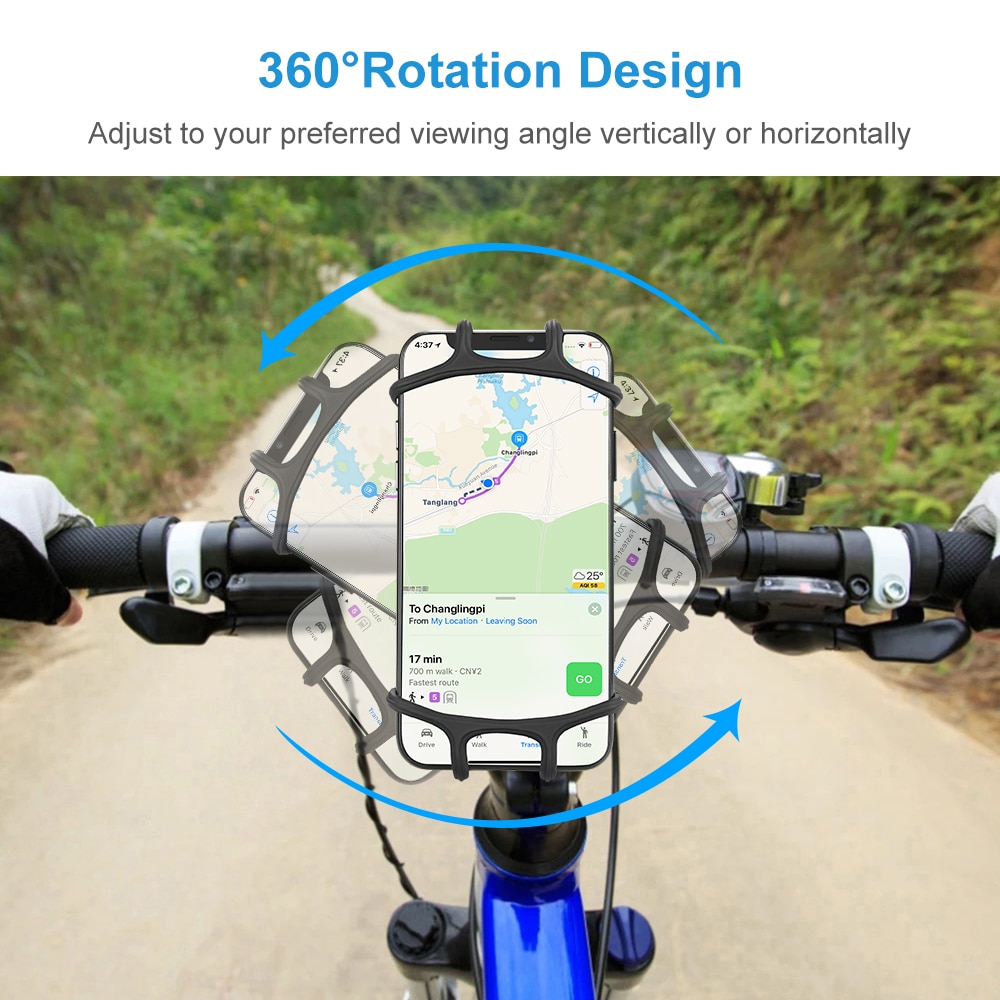 Universal Bike Phone Holder With Anti Slip Design