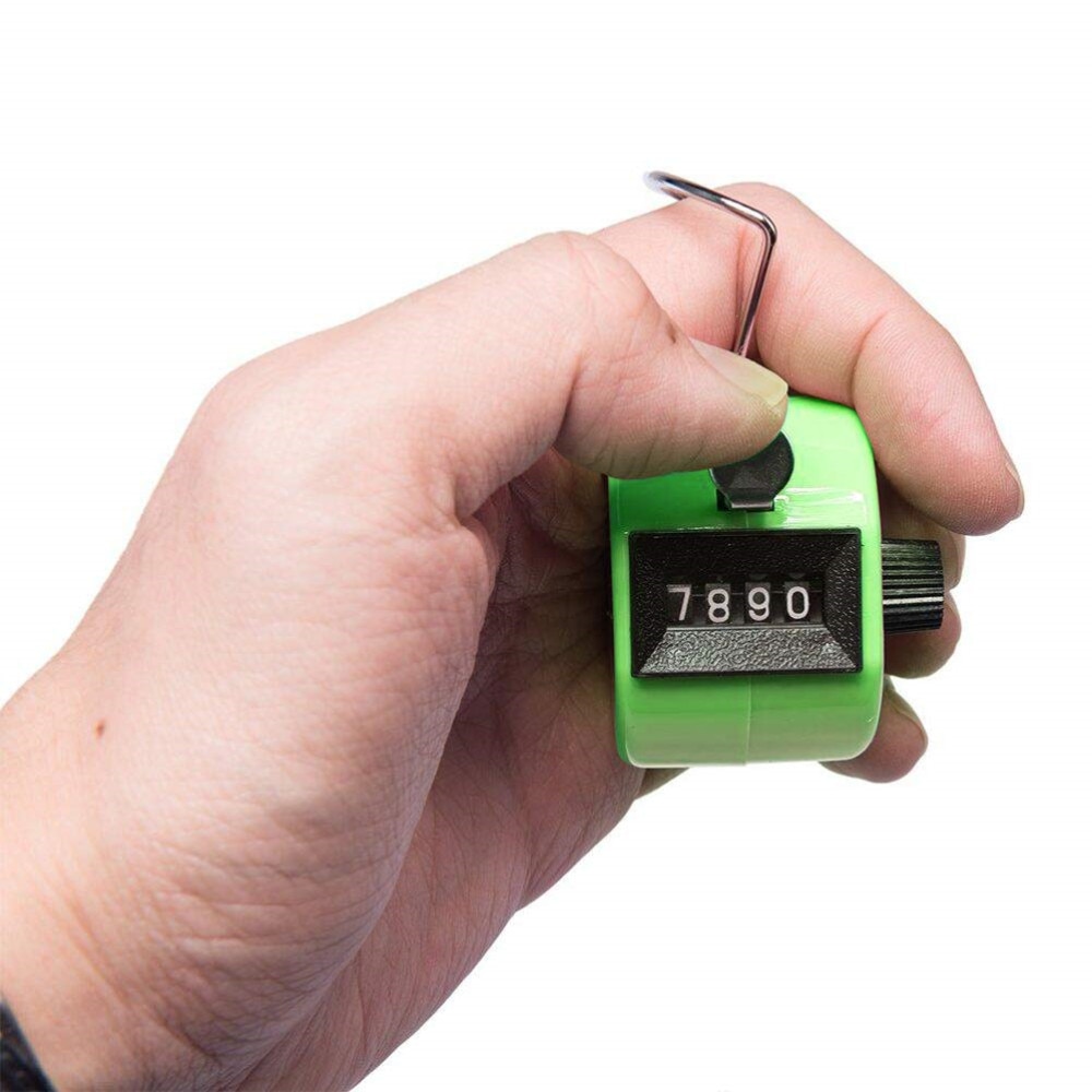 Hand Tally Counter 4 Digit Clicker