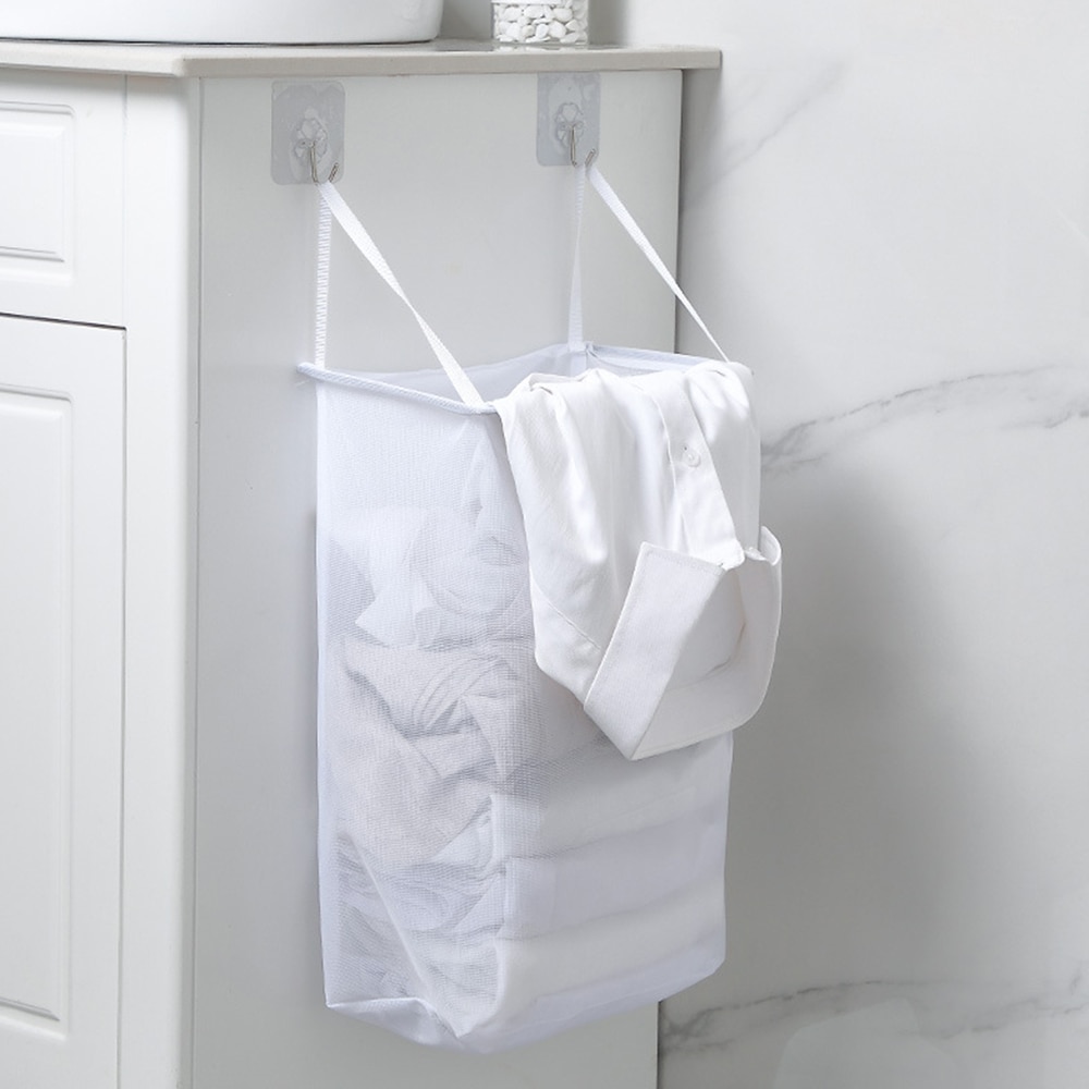 Mesh Bag Hanging Laundry Hamper