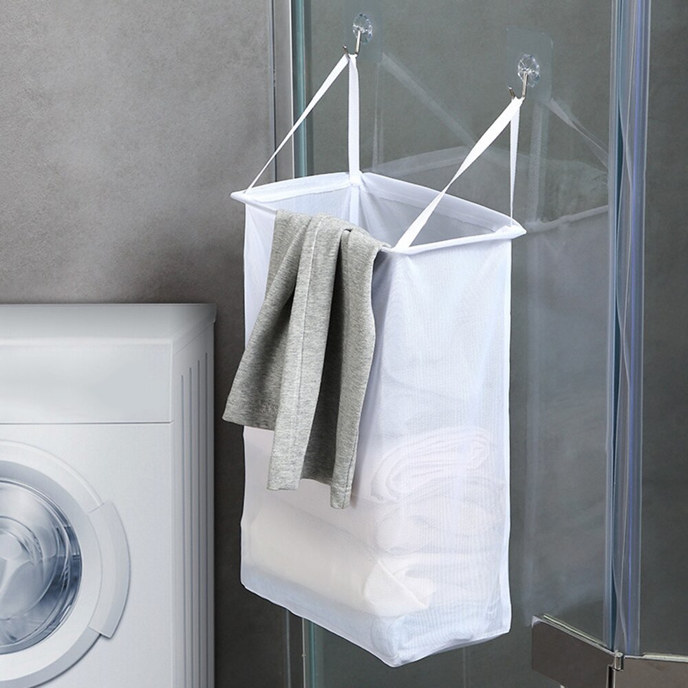 Mesh Bag Hanging Laundry Hamper