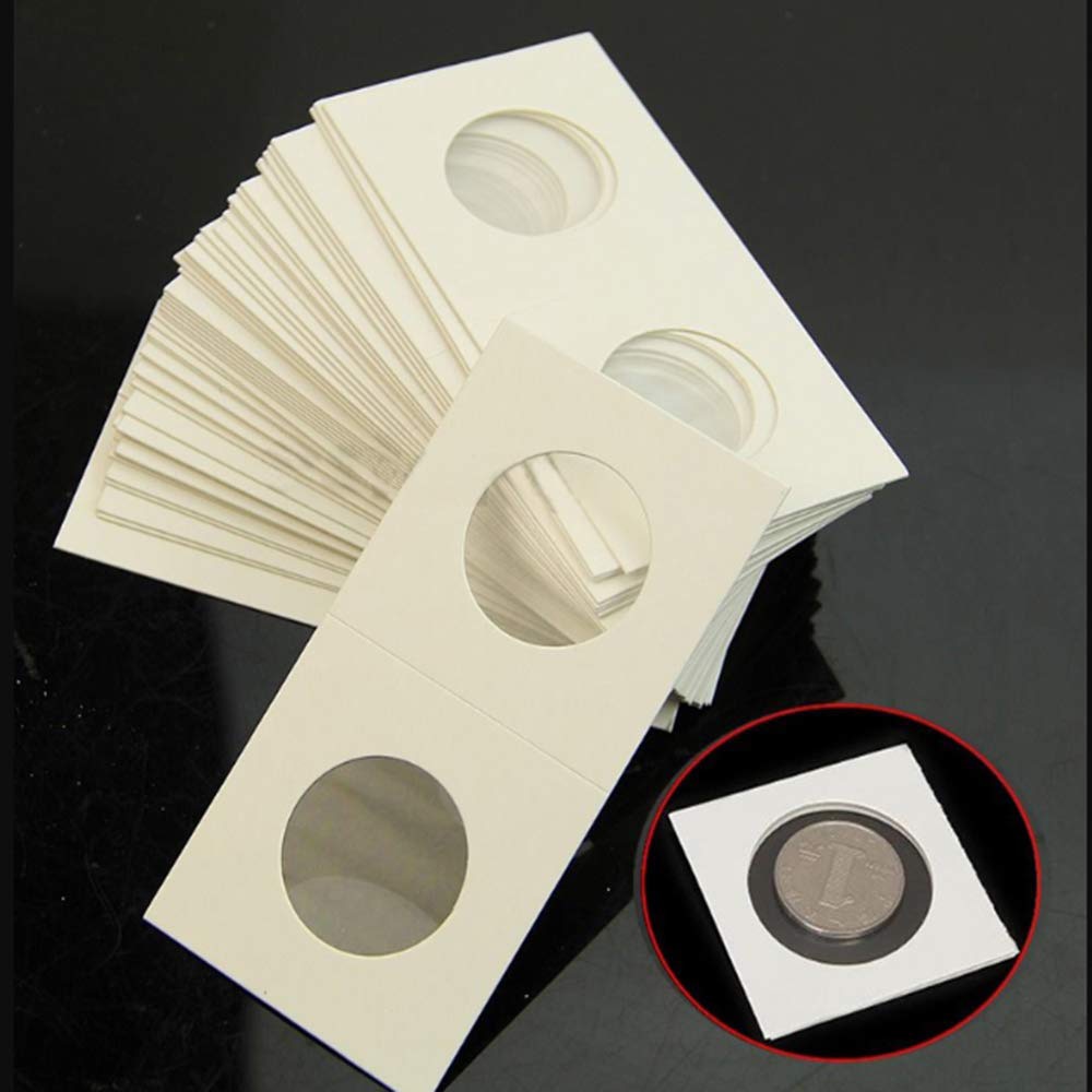 Paper Cardboard Coin Holders (100pcs)