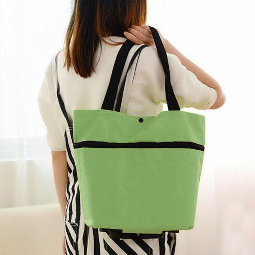 Shopping Bag with Wheels Foldable Trolley