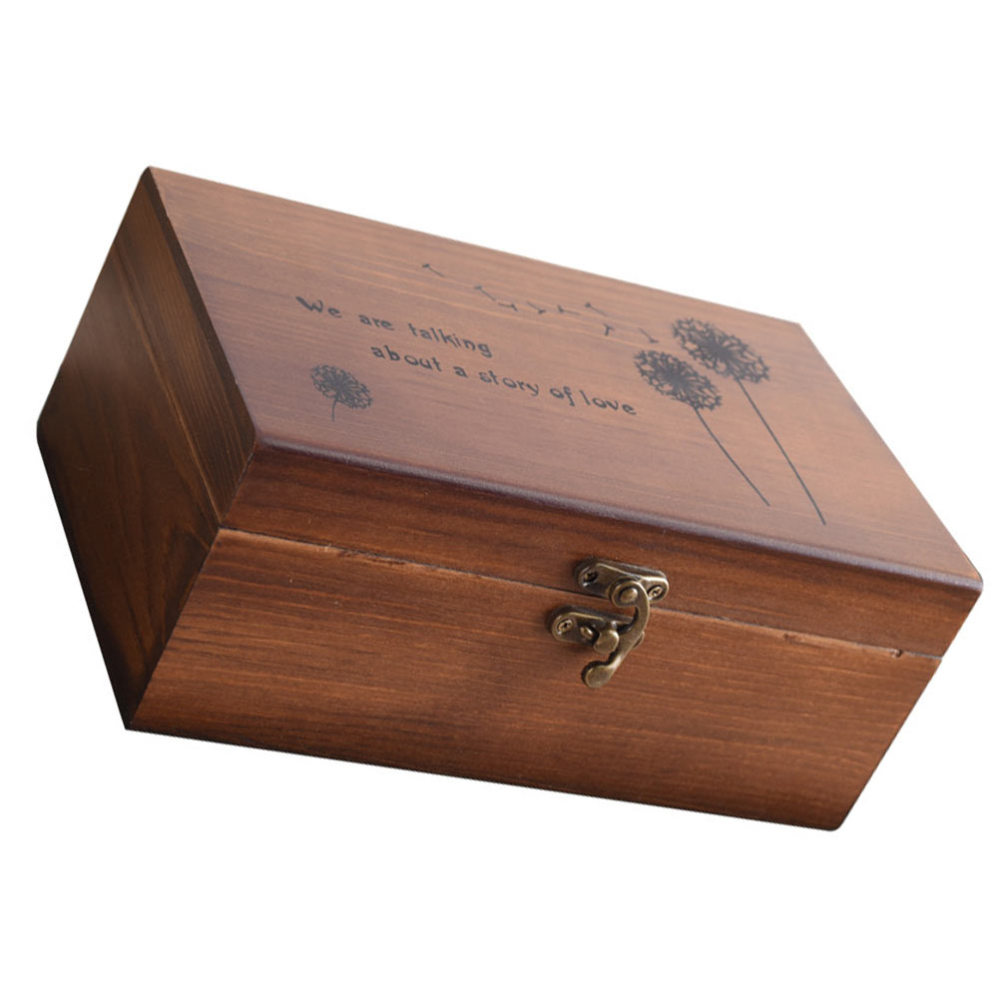 Wooden Sewing Box Storage Container