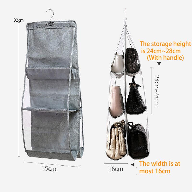 6 Pockets Hanging Bag Organizer