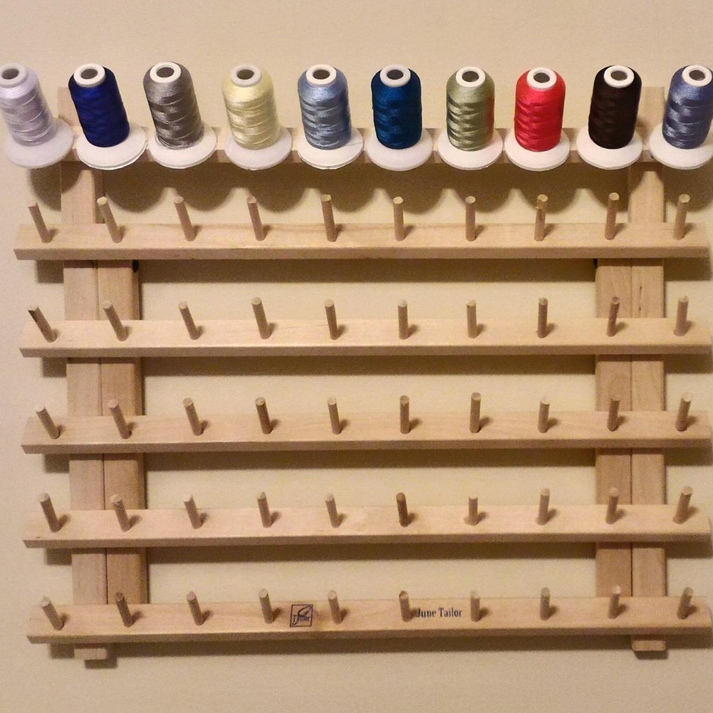 60 Spool Wooden Thread Rack