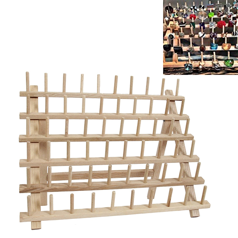 60 Spool Wooden Thread Rack