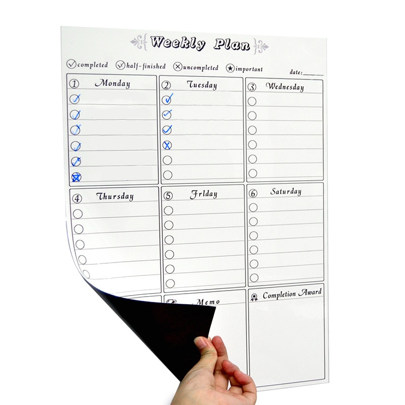 Fridge Planner with Marker and Eraser