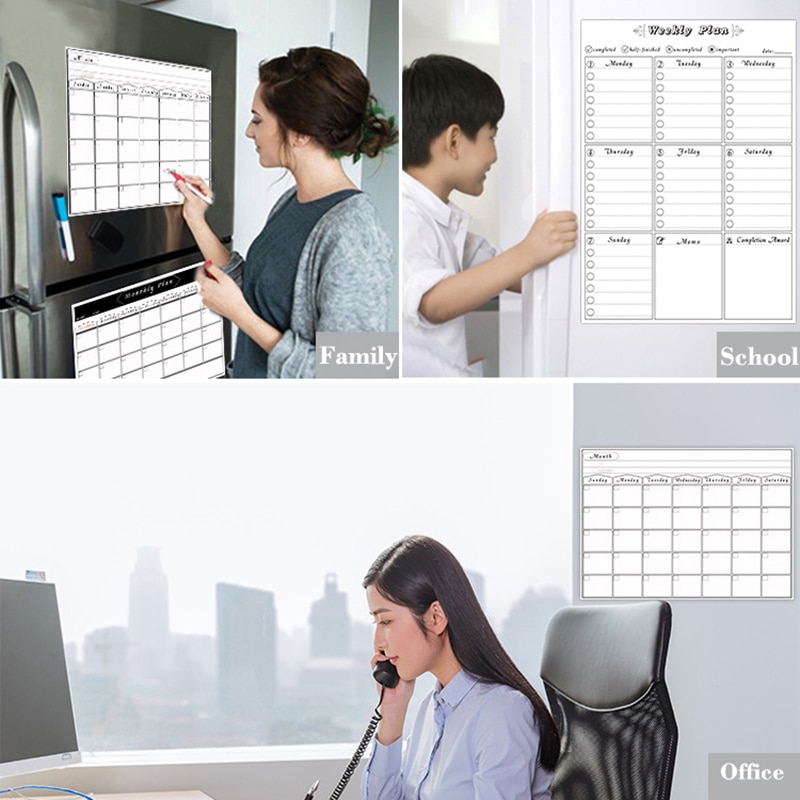 Fridge Planner with Marker and Eraser