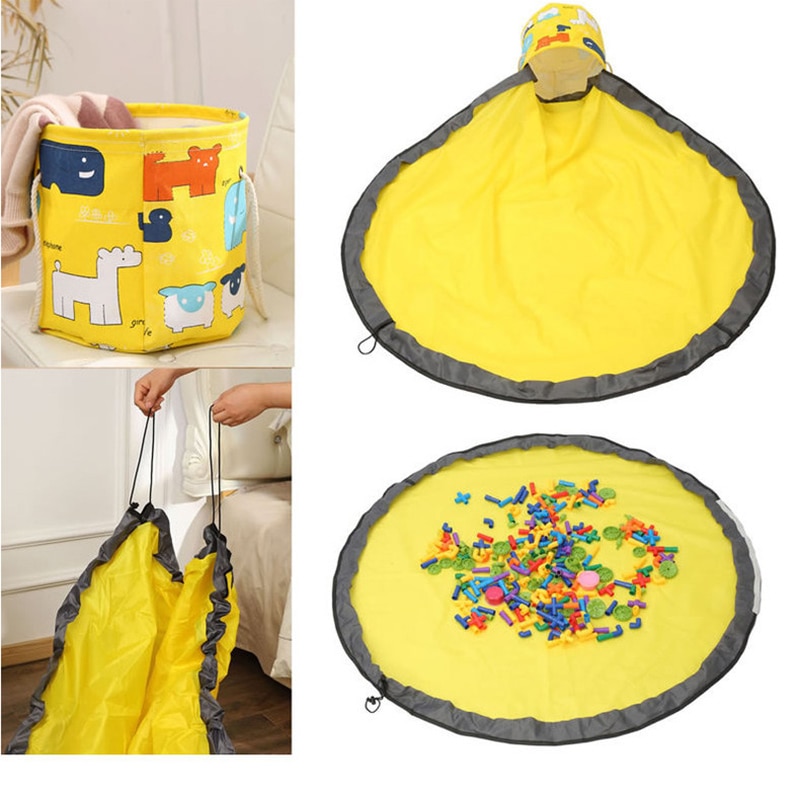 Drawstring Play Mat Toy Storage Pouch