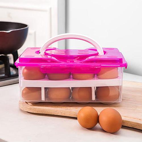 24 Grids Plastic Egg Container