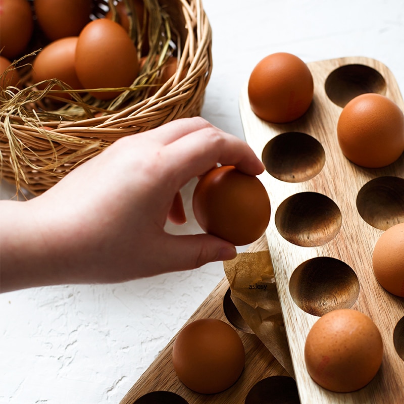 Wood Egg Tray Eco Friendly Holder