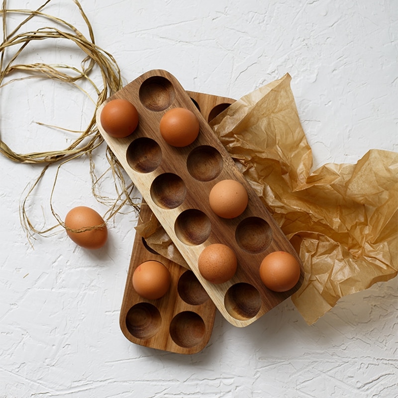 Wood Egg Tray Eco Friendly Holder