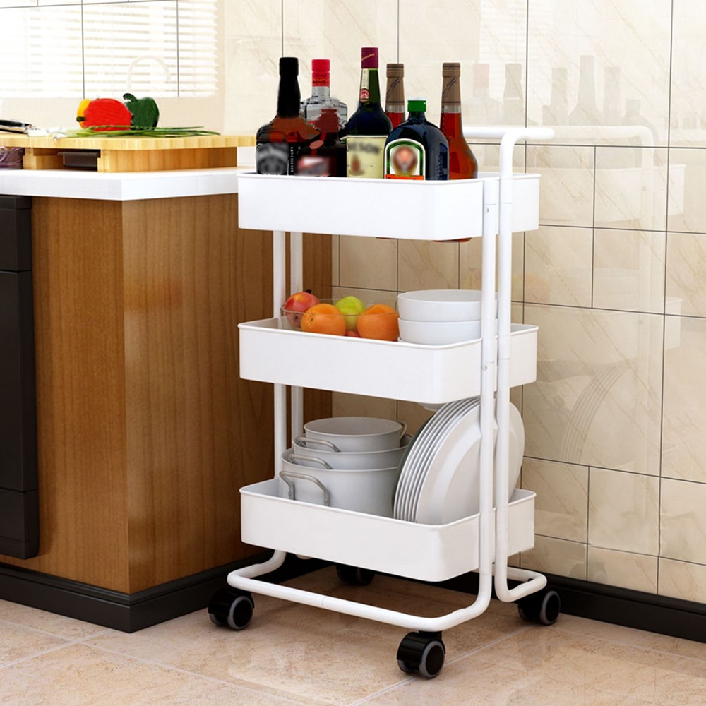 3 Tier Storage Trolley Utility Cart