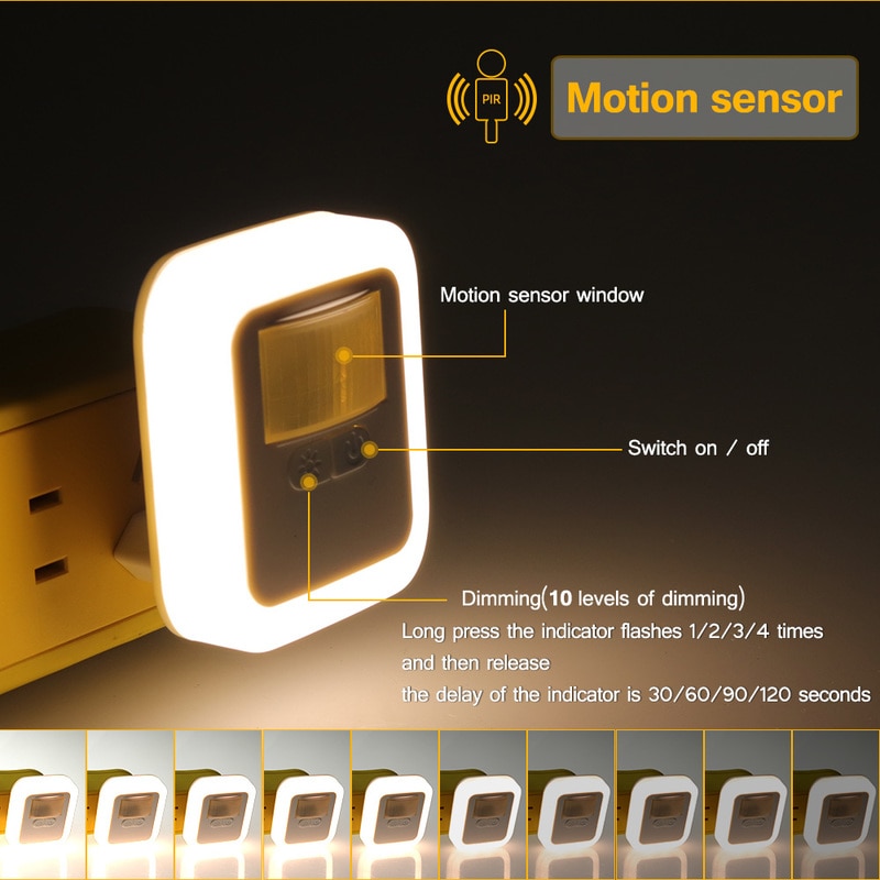 Plug In Motion Sensor Bedroom Light
