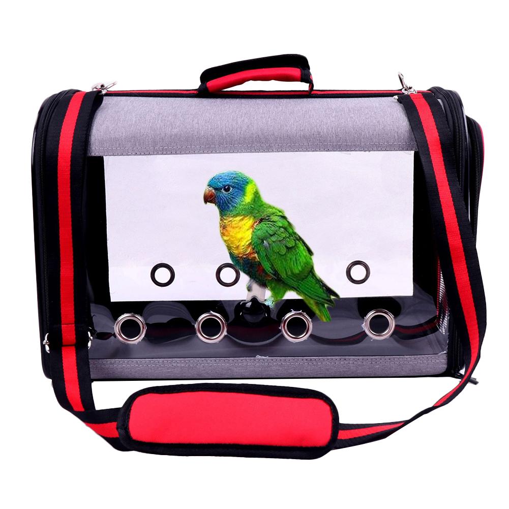 Breathable Bird Travel Bag with Perch