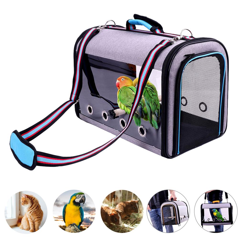 Breathable Bird Travel Bag with Perch