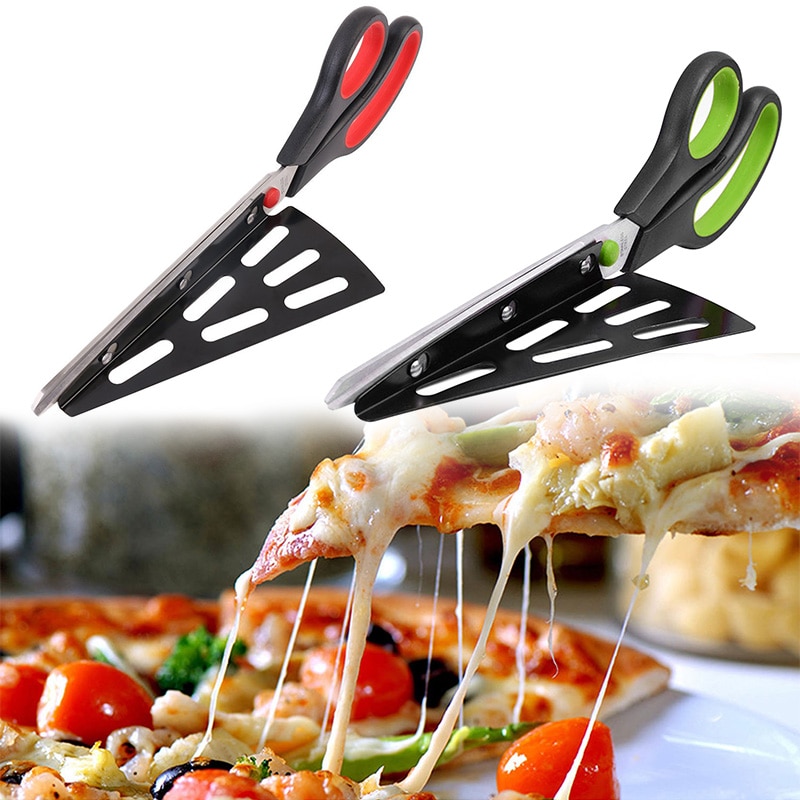 Scissors for Pizza Cutter and Server in One