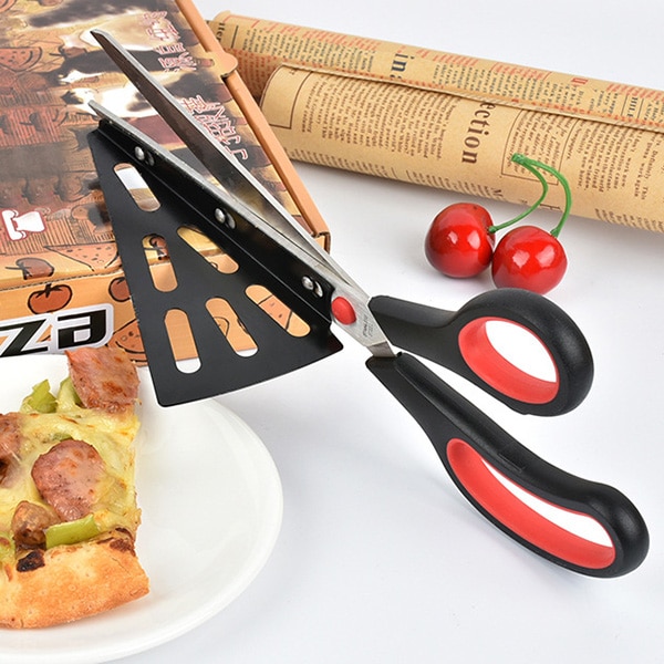 Scissors for Pizza Cutter and Server in One