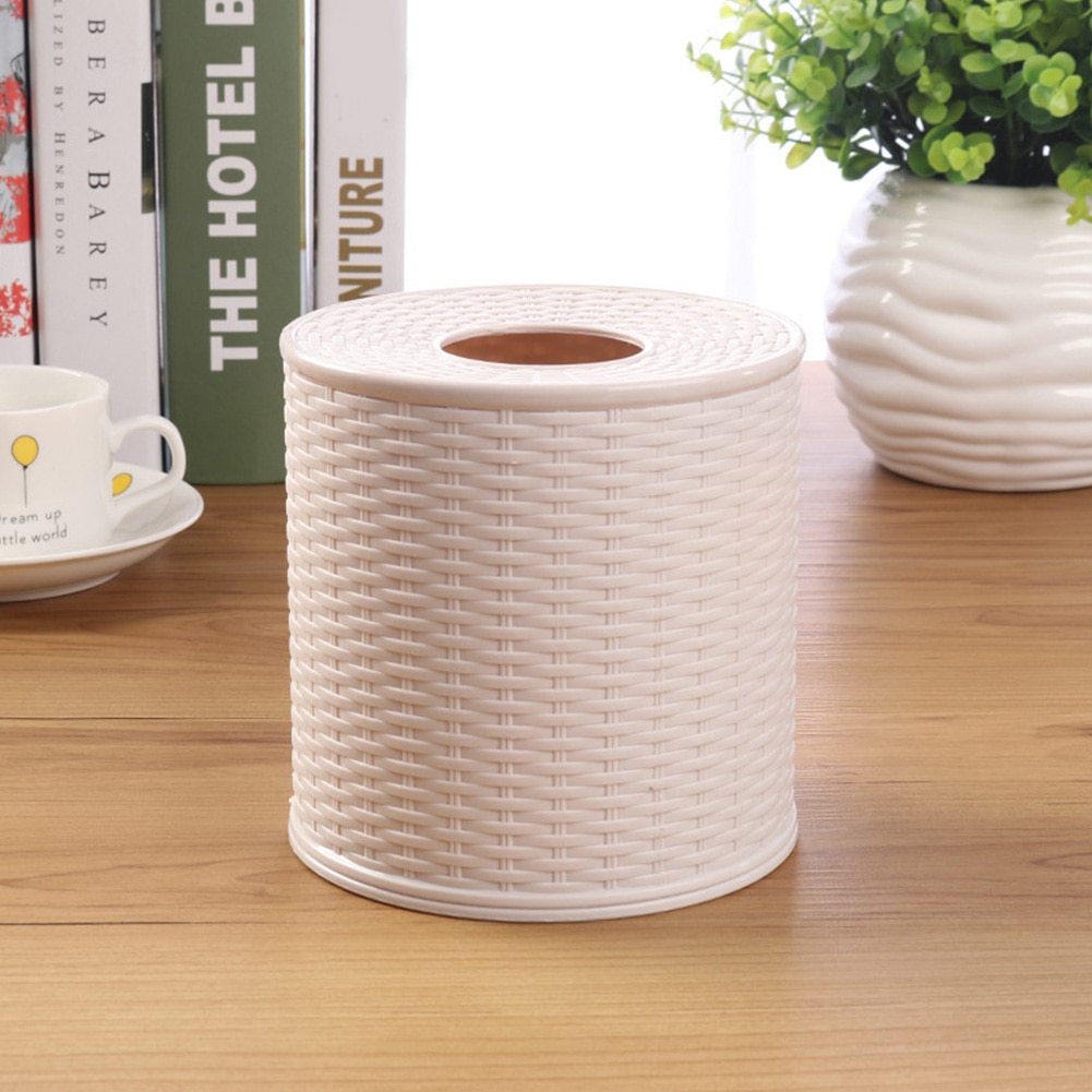 Round Tissue Box Toilet Paper Holder