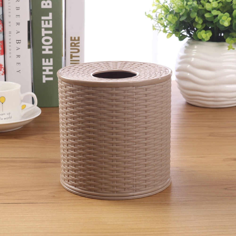 Round Tissue Box Toilet Paper Holder