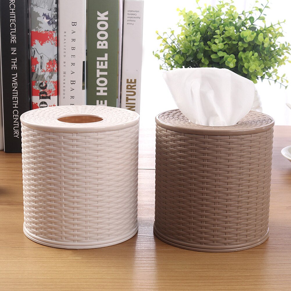 Round Tissue Box Toilet Paper Holder