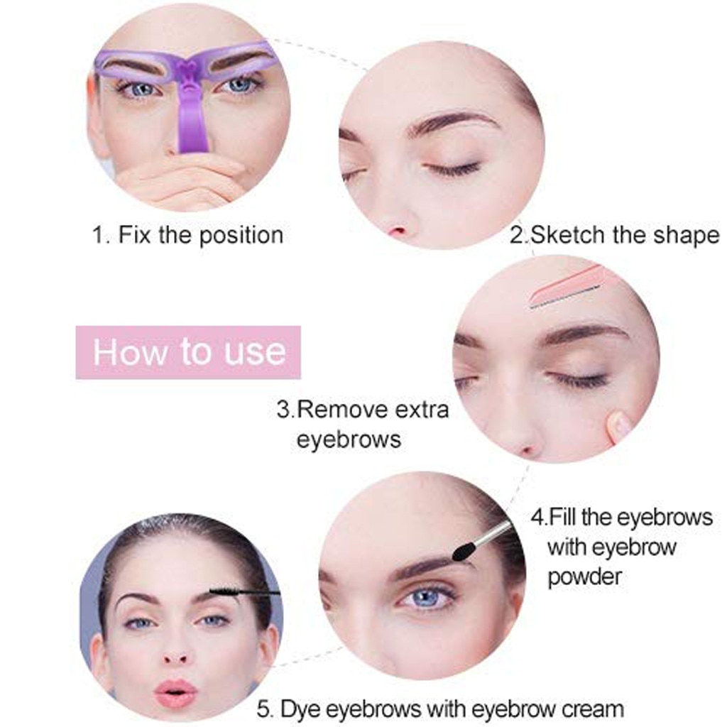 Reusable Eyebrow Shaper Stencils (8Pcs)