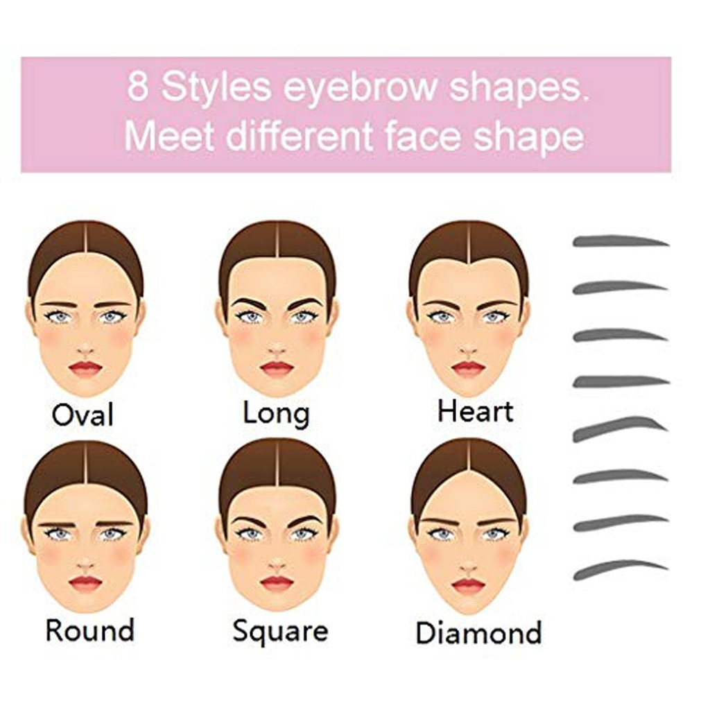 Reusable Eyebrow Shaper Stencils (8Pcs)