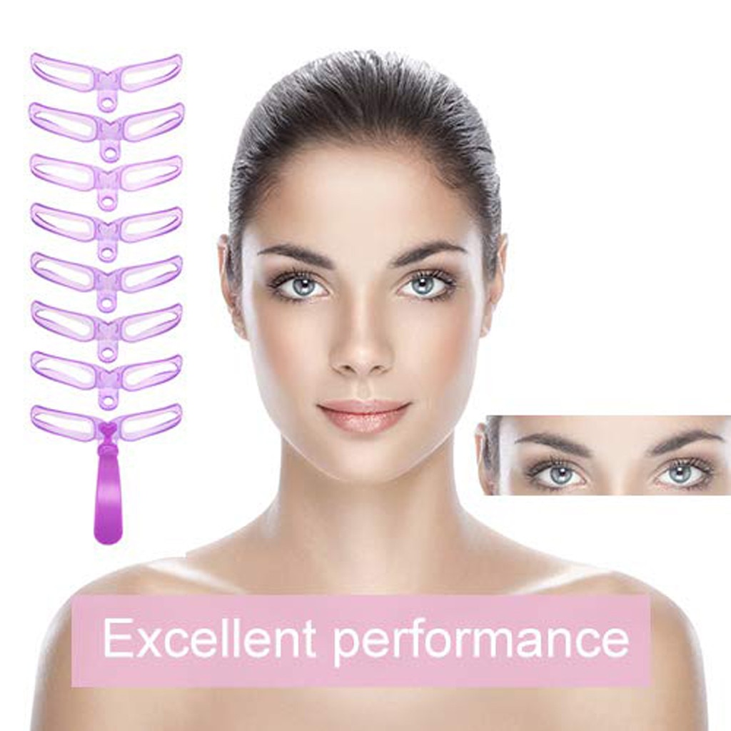 Reusable Eyebrow Shaper Stencils (8Pcs)