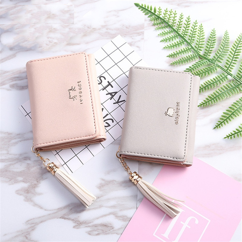 PU Leather Womens Trifold Wallet