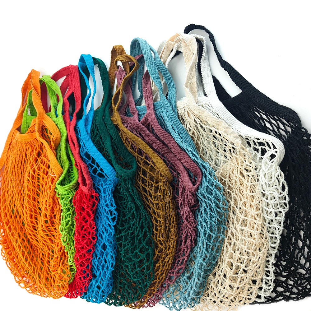 Reusable Woven Mesh Shopping Bag