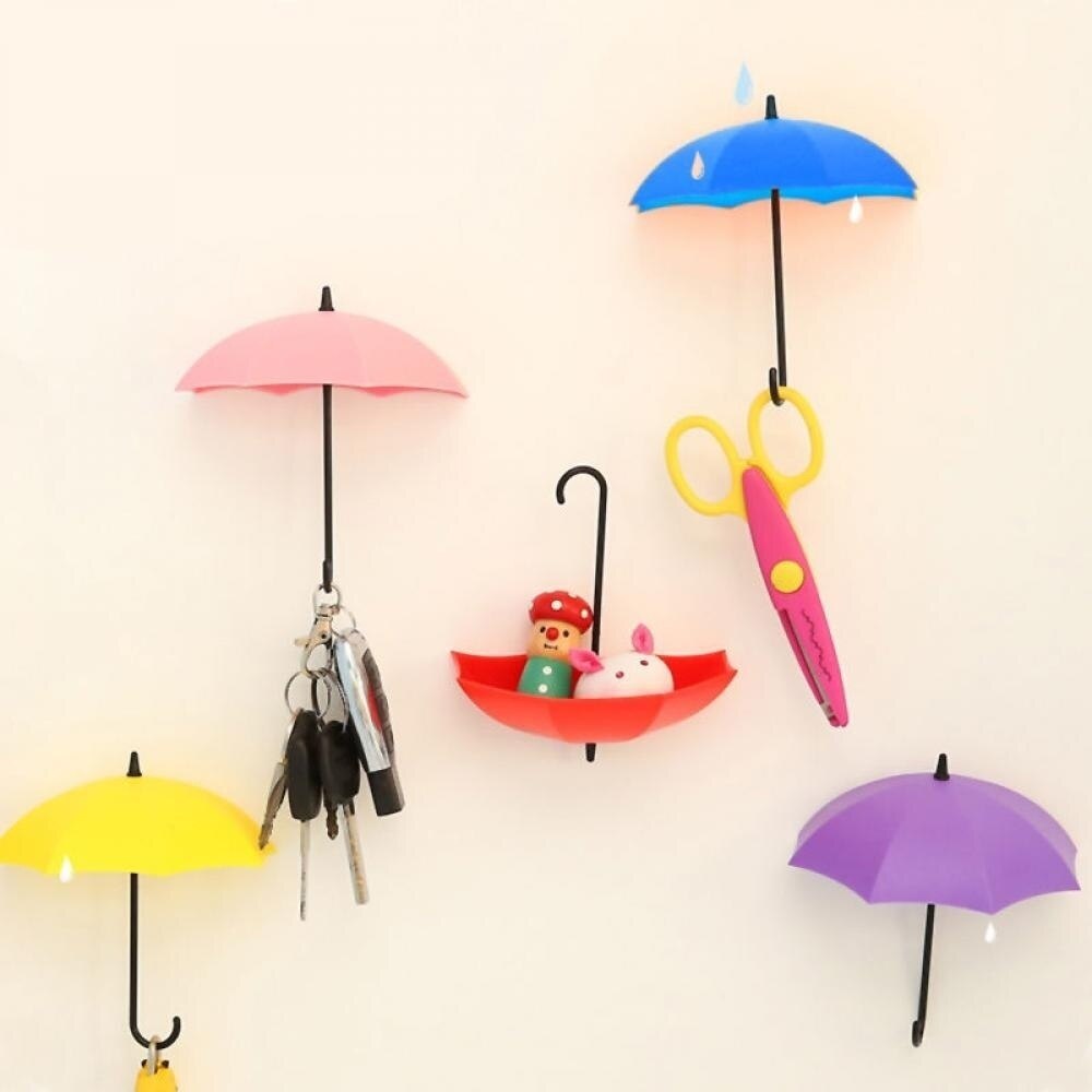 Umbrella Key Hooks Self Adhesive Hooks (3Pcs)