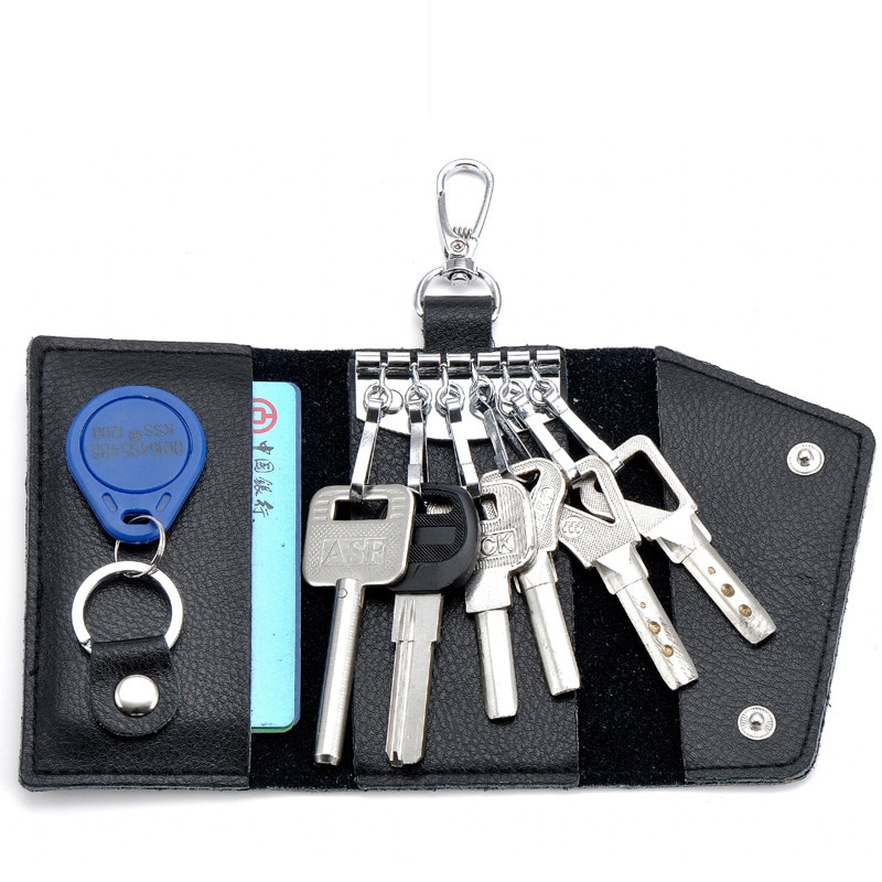 Key Case Holder Leather Pouch Keychain