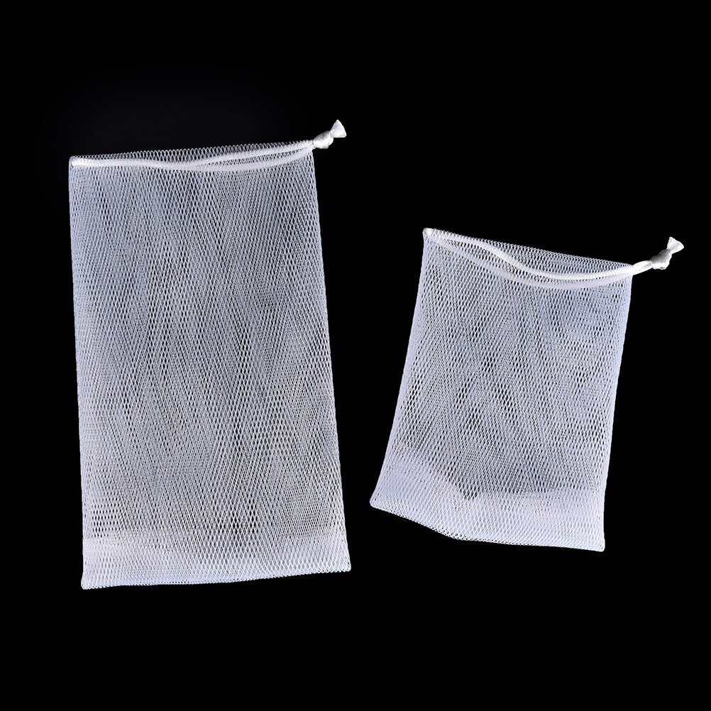 Soap Nets Mesh Drawstring Pouches (5pcs)