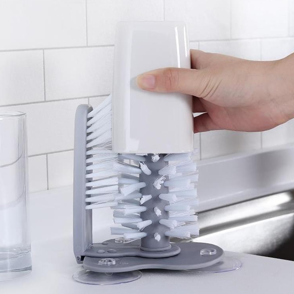 Cup Cleaner for Sink with Suction Cups