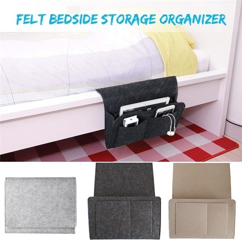 Bedside Pocket Organizer Hanging Caddy