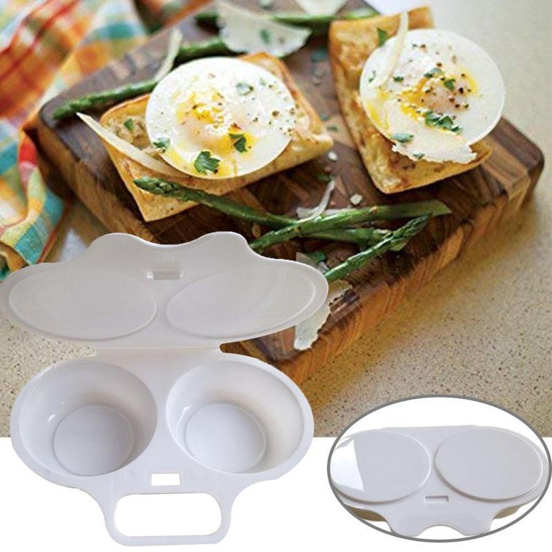 Microwavable Egg Cooker Double Egg Poacher