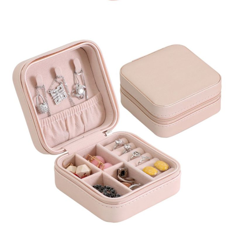 Jewelry Travel Box Leather Organizer