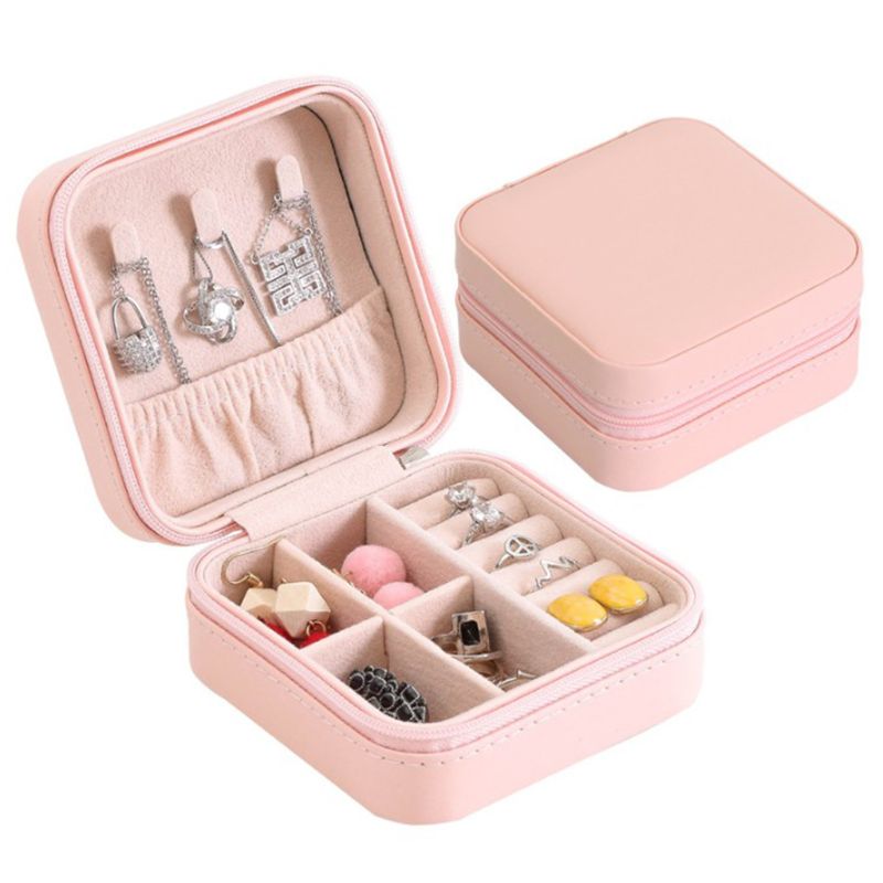 Jewelry Travel Box Leather Organizer