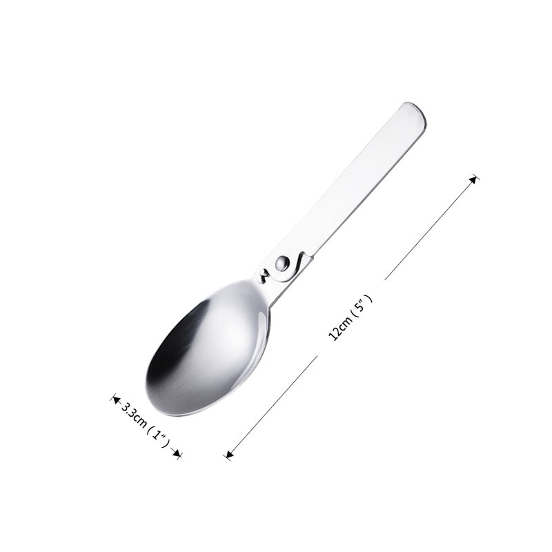 Folding Spoon Portable Stainless Steel Spoon