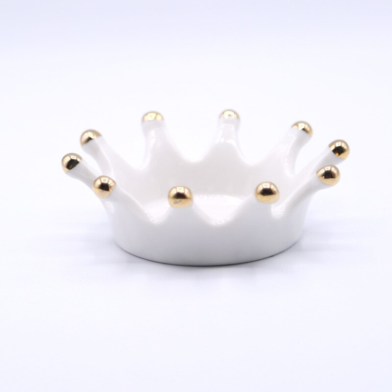 Paintbrush Rest Ceramic Brush Holder Crown Design