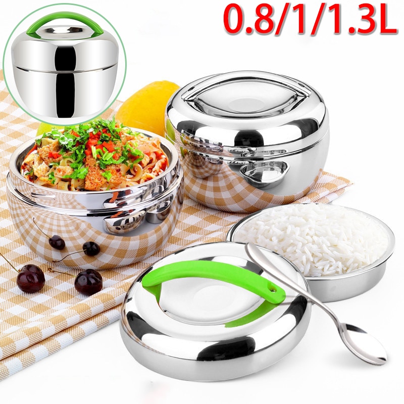 Round Lunch Box Double Layer Container