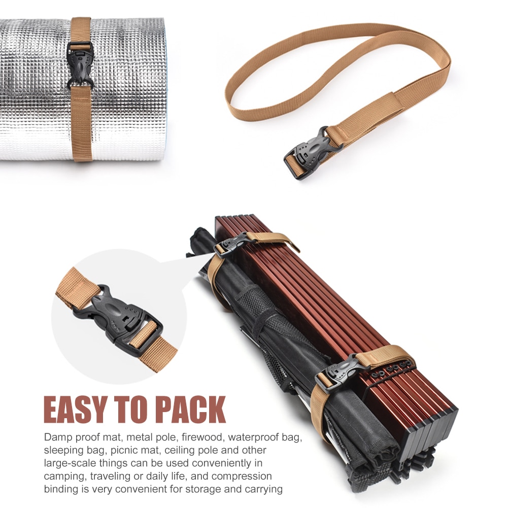 Camping Straps Cargo Binding Belt (2 pcs)